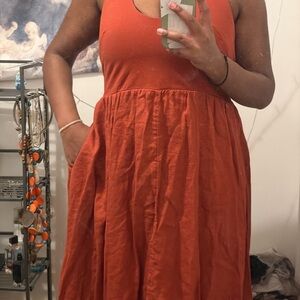 J. Crew Terracotta Midi Dress
